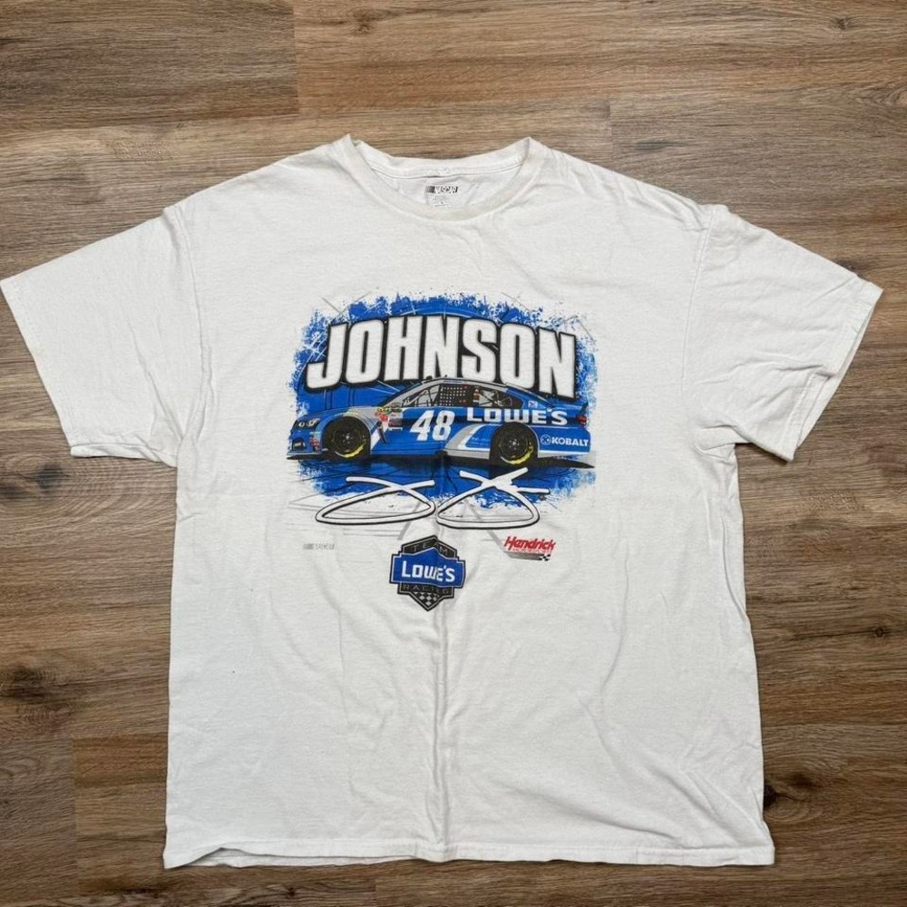 Vintage johnson lowe's nascar graphic tee‎